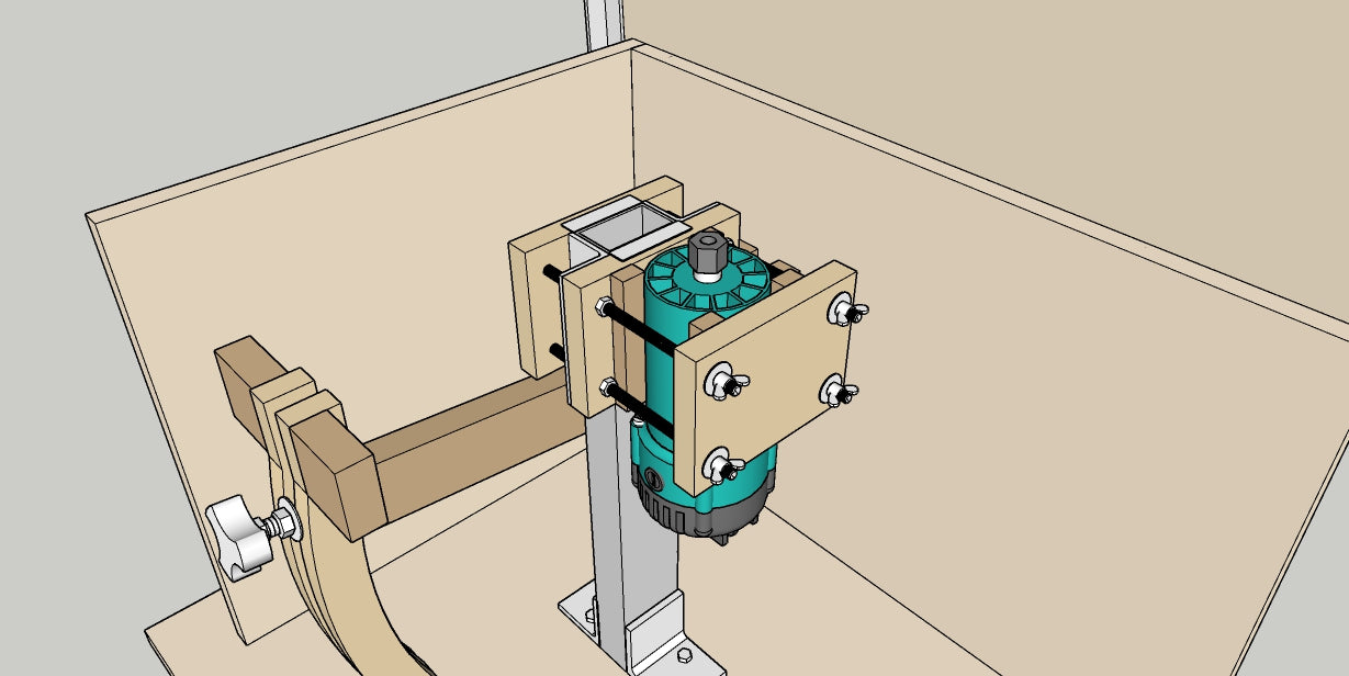 Projeto de Bancada para tupia invertida