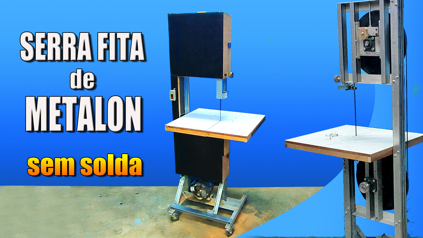 Projeto para serra fita de metalon volante 400mm