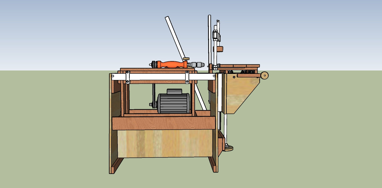 Projeto para furadeira horizontal