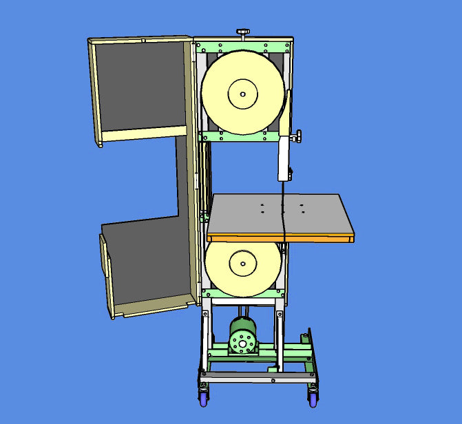 Projeto para serra fita de metalon volante 400mm