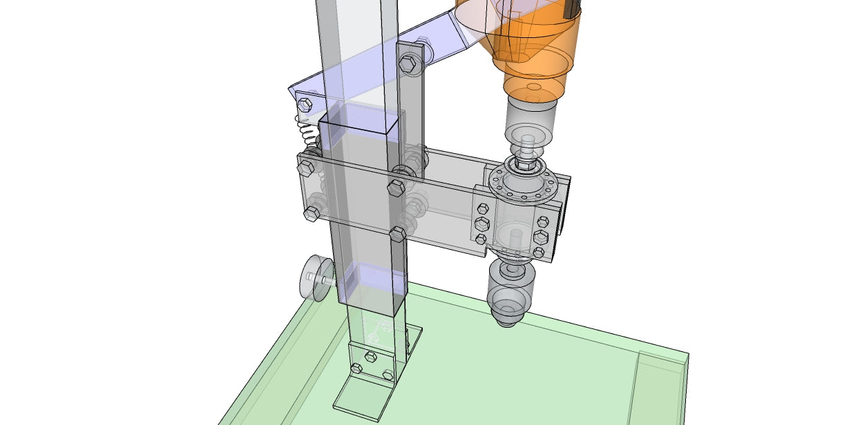 Projeto de suporte para parafusadeira