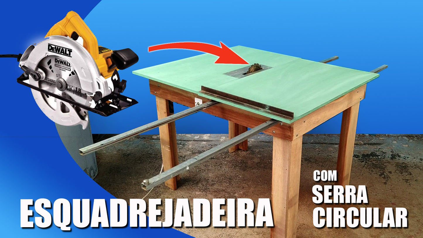 Projeto para Serra esquadrejadeira com serra circular manual