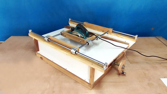 Projeto para desengrosso com rolamento linear e plaina
