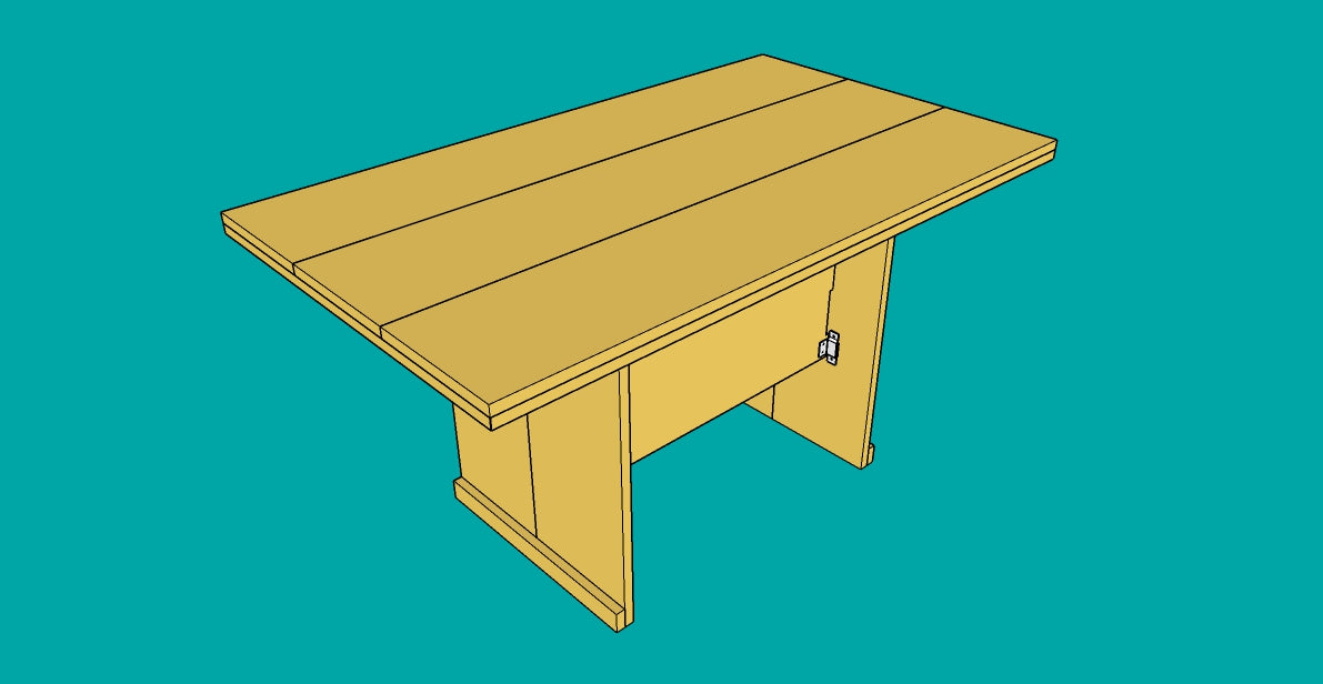 Projeto para mesa desmontável