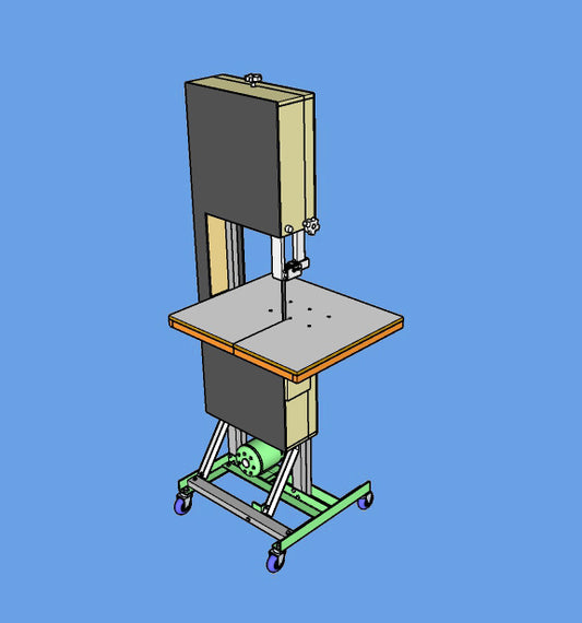 Projeto para serra fita de metalon volante 400mm