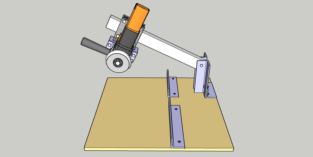 Projeto de suporte para esmerilhadeira
