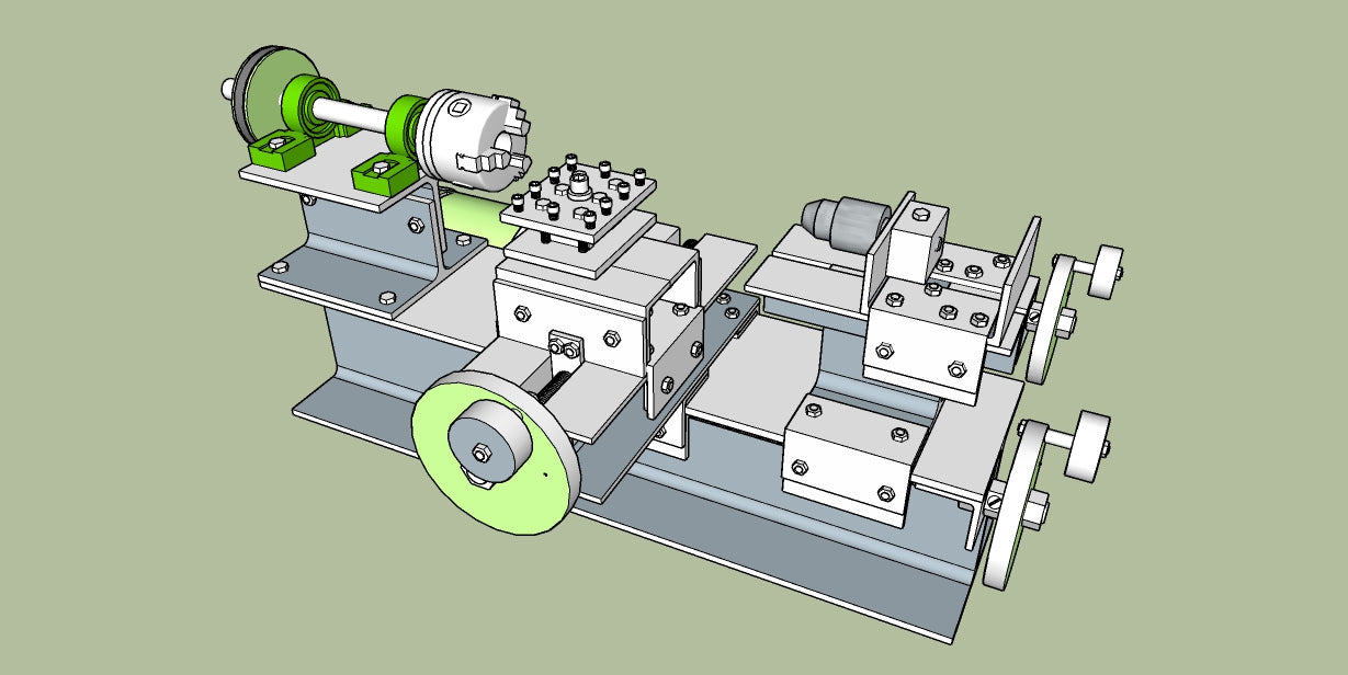 Projeto para torno mecânico sem solda