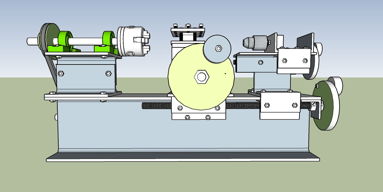 Projeto para torno mecânico sem solda